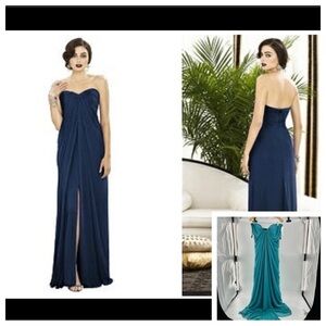 Dessy bridesmaid dress 2879 size‎ 14- Oasis Teal Peacock Blue
